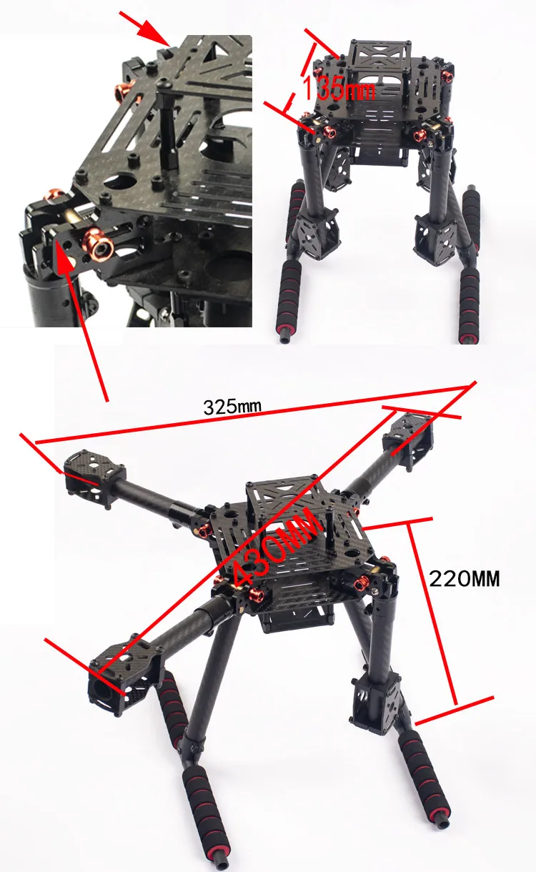 Flyroun LX350 PRO 350mm drone  - Thermal Imager Drone Gimbal incelemesi ve fiyatı