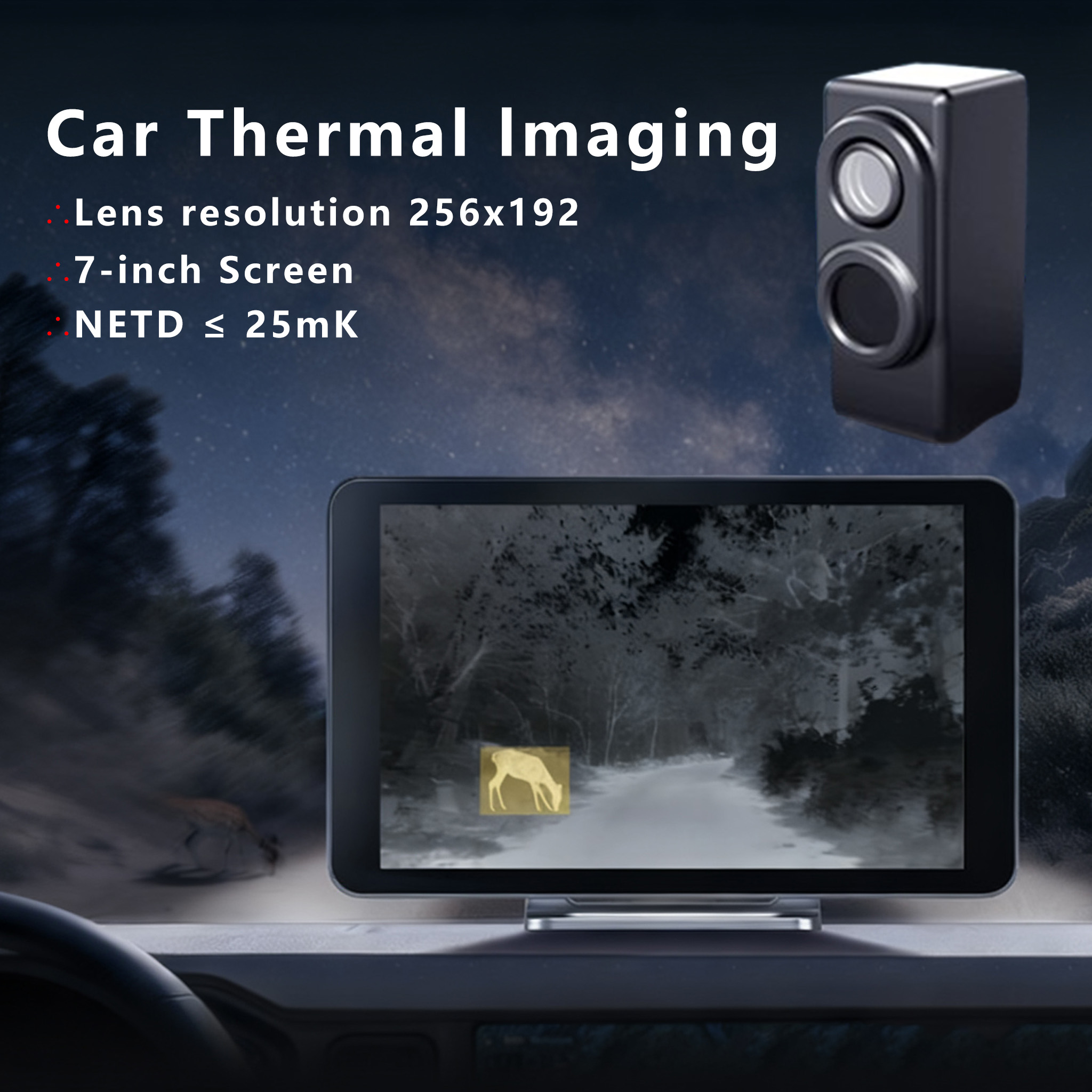 NS7 Araba İçin Gece Görüş Kame - Hunting Thermal Imaging Scope incelemesi ve fiyatı