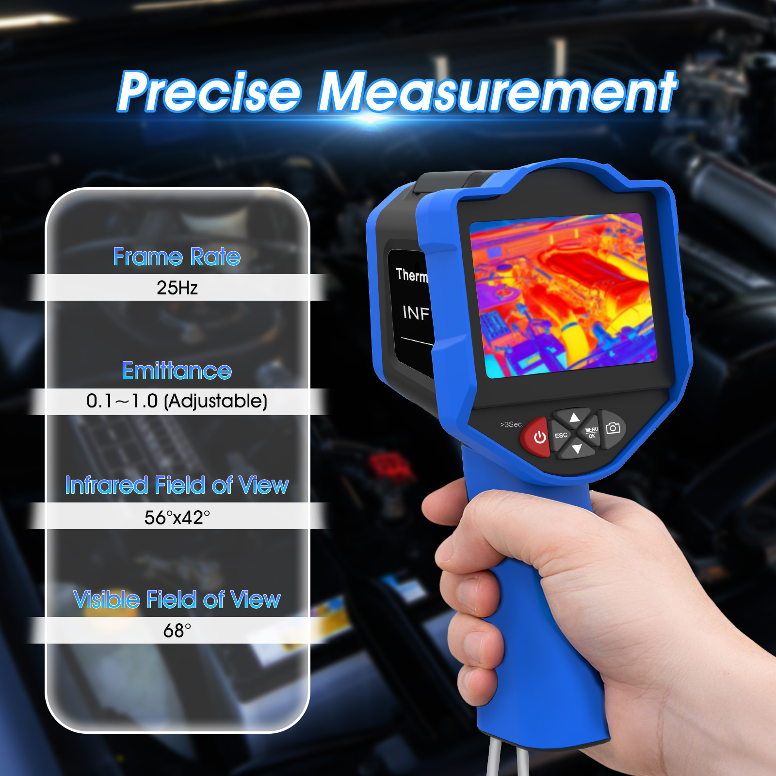 Termal Görüntüleme Kamerası 25 - Thermal Imaging Camera 256X192 incelemesi ve fiyatı